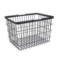Wire Storage Bin With Handle Metal Mesh Basket In Kitchen and Living Room