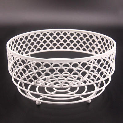 Countertop Fruit Basket Stand Wire Mesh Fruit Bowl