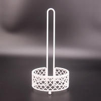 Sturdy Freestanding Wire Steel Paper Towel Holder for Kitchen