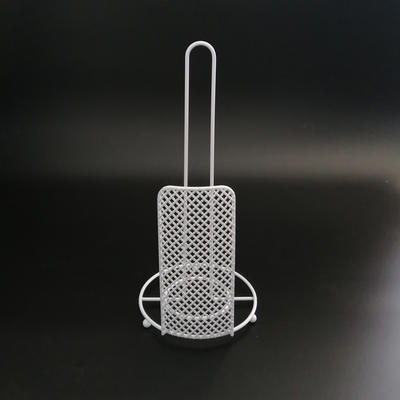 Mesh Wire Paper Towel Holder Used In Kitchen